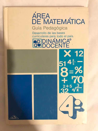 Libro Área De Matemática 4° Dinámica Docente