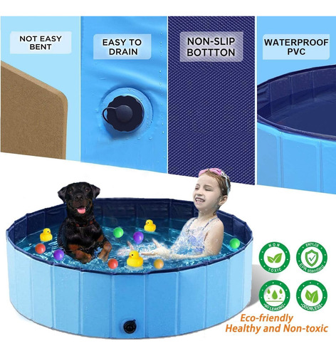 Piscina Portátil Para Mascotas,bañeras De Pvc Para Mascotas