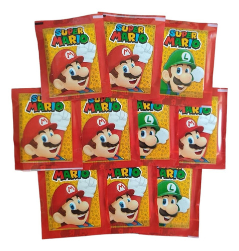 Sobres De Figuritas Super Mario X 10