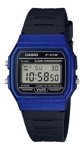 Reloj Casio Clásico F-91wm-2acf - Original, Nuevo Caja