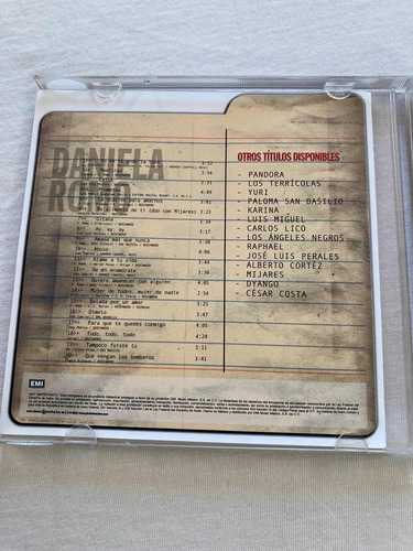 Daniela Romo / Antología Cd 2002 Exitos Impecable (Usado)