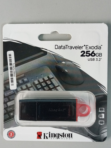 Memoria Usb 256 Gb 3.2 Exodia Kingston Originales Nuevos