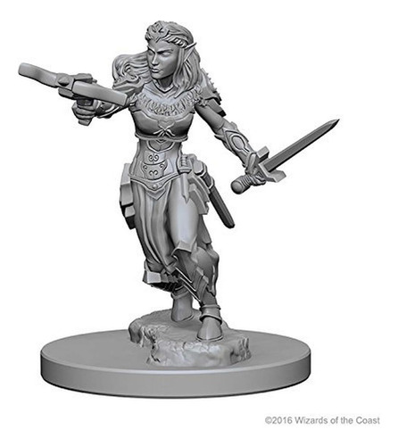 D&d Nolzurs Maravillosas Miniaturas Sin Pintar: Ola 1: Elfa