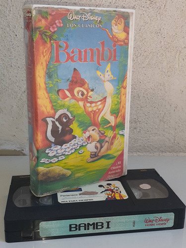 Vhs  Bambi Walt Disney Hablada En Español 