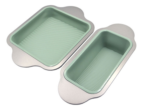 Set De Moldes Para Hornear Pastel Y Pan  2 Piezas