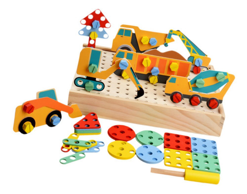 Caja De Herramientas De Juego Para Vehículos De Ingeniería