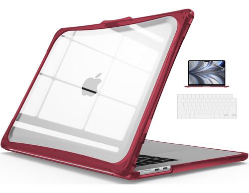 Funda Para Laptop Resistente Para Macbook Air M2 Rojo