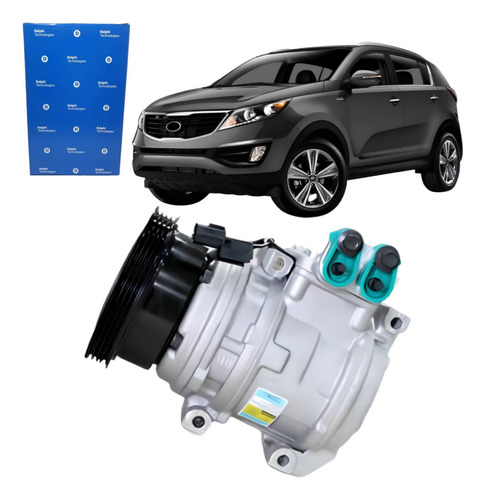 Compressor De Ar Kia Sportage Hyundai Tucson Original Delphi
