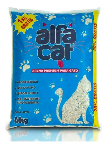 Alfa Cat Arena Para Gato pack de 5 unidades de 6 kg cada una