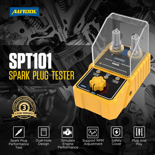 Probador Bujias Doble Chispa Autool Spt101 Regulable 6000rpm
