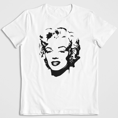 Polera Algodon Estampada Dtf Marilyn Monroe Iconic Arte