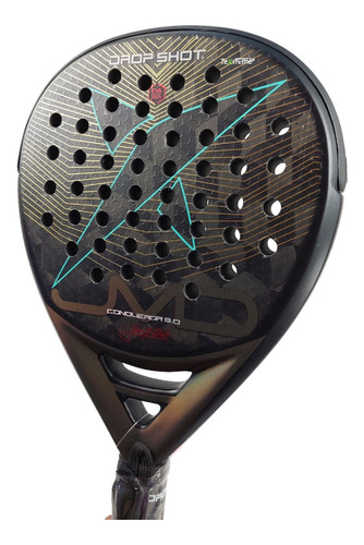Pala De Padel Drop Shot Conqueror 9.0 Black Color Negro