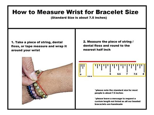 Ltc Designs Pulseras Elásticas De Lapislázuli Redondas Y De
