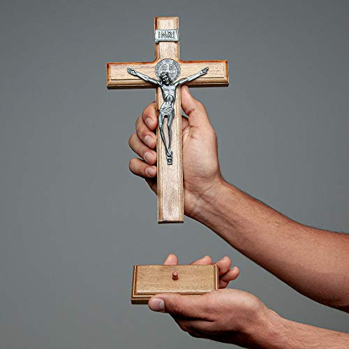 Cruz De Madera Pared Y Mesa (10 Pulgadas, Ónice)