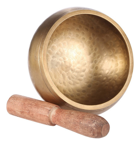 Cuenco De Metal De Campana Tibetana Hecha A Mano De 2.8 PuLG