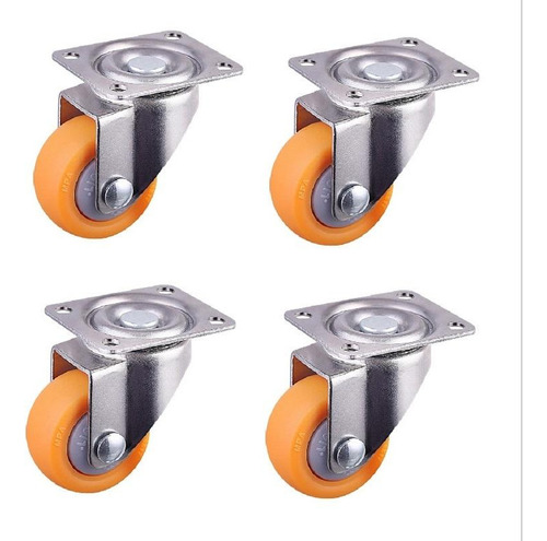 . Roda Giratória De Nylon De 25 Mm Para Móveis De Carrinhos