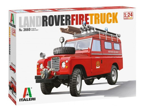 Carro Bombero Land Rover Fire Truck 1/24 Es Un Armable