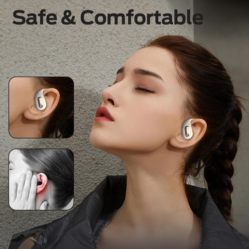 Auriculares Open Ear Monster Ac210 Bluetooth 5.4 Blancos
