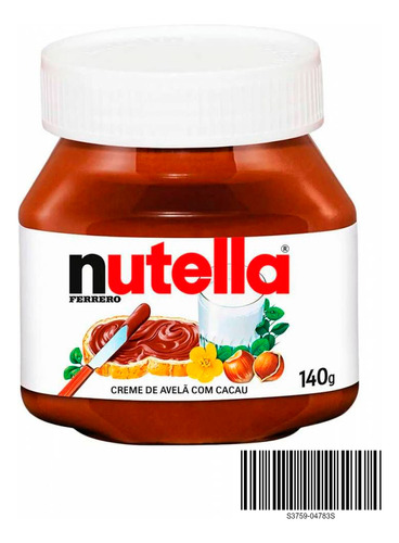 Crema De Avellana Para Postres 140gr Us Nutella