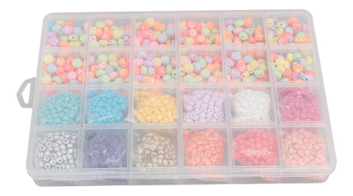Kit Para Hacer Pulseras Diy, 2100 Unidades, Cuentas De 4 Mm