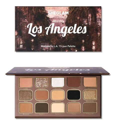 Paleta 15 Sombras Ojos Tonos Calidos Los Angeles Sheglam Tierra