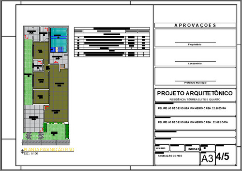 Projeto Arquitetônico Pronto De Uma Residência Térrea