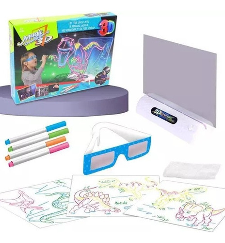 Wv 1 Tablero De Dibujo Fluorescente 3d Luminoso Para Niños