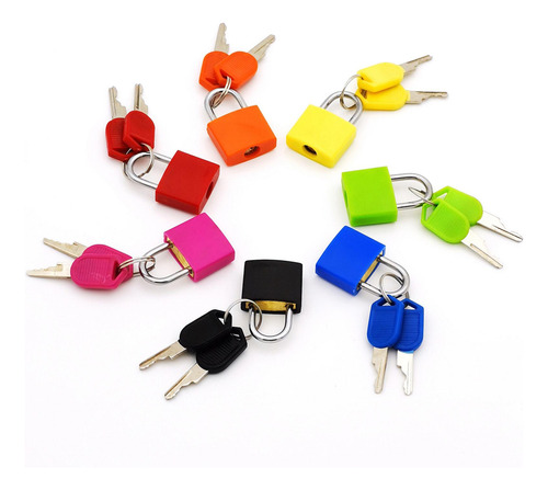 2 X 2-4 Pacotes Mini Cadeado Anti-roubo Caixa De 2 Unidades