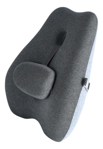 Almohada De Apoyo Lumbar Para Oficina, Cojín De Apoyo Gris
