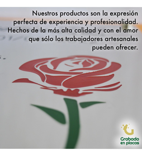 Placa + Foto + Floreros. Para Cementerio, Nicho, Lapida.
