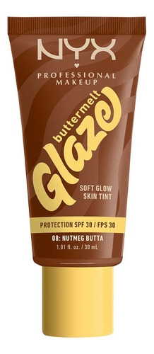Base de maquillaje líquida NYX Professional Makeup GLAZE TINT Spring Base de Maquillaje tono nutmeg butta - 30mL 30g