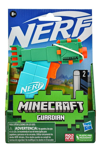 Nerf Minecraft Guardian 2 Dardos Elite Hasbro