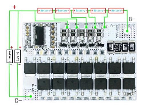 Modulo 5s Carga Y Descarga Batería Litio 21v Arduino 2 Pzas.