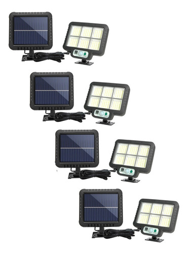 Pack X4 Foco Led Focos Exteriores Foco Led Solar 250 Watts C