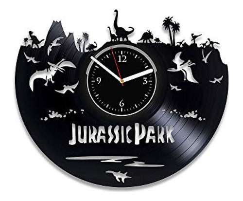 Reloj Jurassic Park Disco De Vinilo Reloj Jurassic World Rel