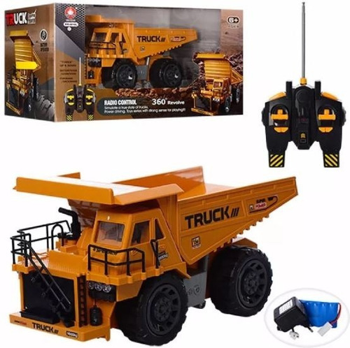 Volqueta Truck Xm 6819l Radio Control Recargable 360 Carro