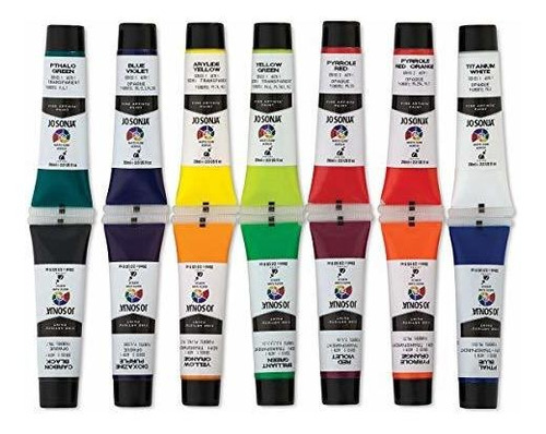 Set 14x20ml Tubos Acrylics Jo Sonja Mezcla Colores