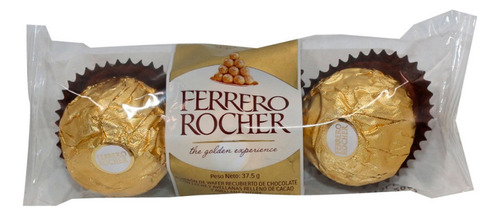 Bombones De Chocolate Rellenos 3u 37.5g Ferrero Rocher