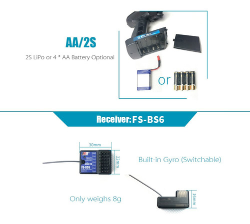 Control Remoto Flysky Fs-gt5 2.4g De 6 Canales Para Coche
