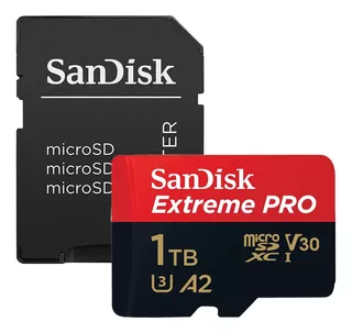 Cartão Micro Sd Sandisk 1tb Microsd Extreme Pro 100mbs E Adp