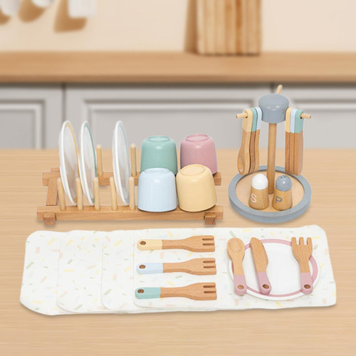 Platos De Madera Para Juguetes, Platos De Juego Montessori