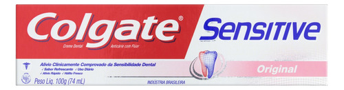 Pasta de dentes Colgate Sensitive Original  em creme 100 g