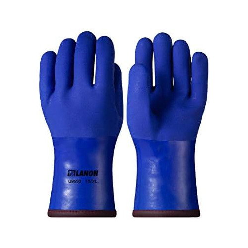 Guantes Resistentes De Trabajo Revestimiento De Pvc De ...