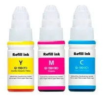 Comprar Kit 3 Botellas Tinta Recarga Gi190 G2110 G3110 - 70 Ml.