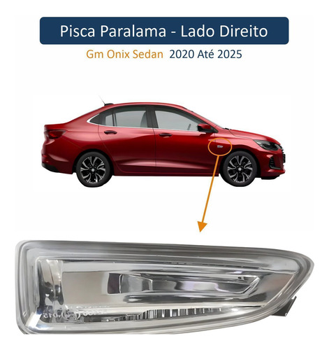 Pisca Paralama Gm Onix Sedan 2020/2025 Direito Original