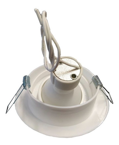 Imagen 3 de 7 de Spot Led Embutir Pvc 220 Lampara Dicro 7w Completa Pack X10