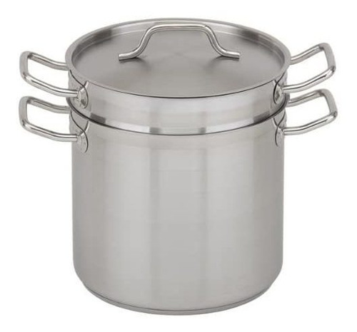 Caldera Doble Royal Industries Con Tapa, Acero Inox, 7.5l