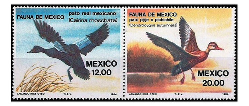 Fauna - Aves Acuáticas - México 1984 - Serie Mint Se-tenant