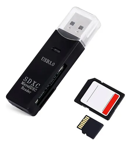 Leitor De Cartão Usb 3.0 Adaptador Micro Sd Cor Preto Menor preço em Leitor De Cartão Usb 3.0 Adaptador Micro Sd Cor Preto