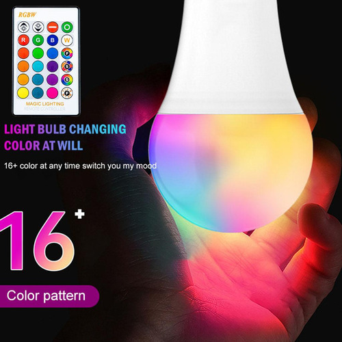 Bombilla De Luz Led Rgb E26 E27 Base De Tornillo Que Cambia